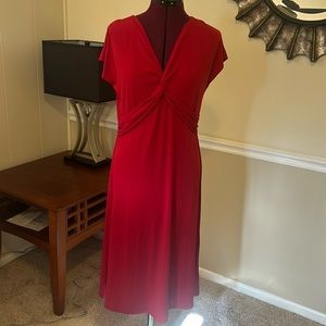 Simple red dress